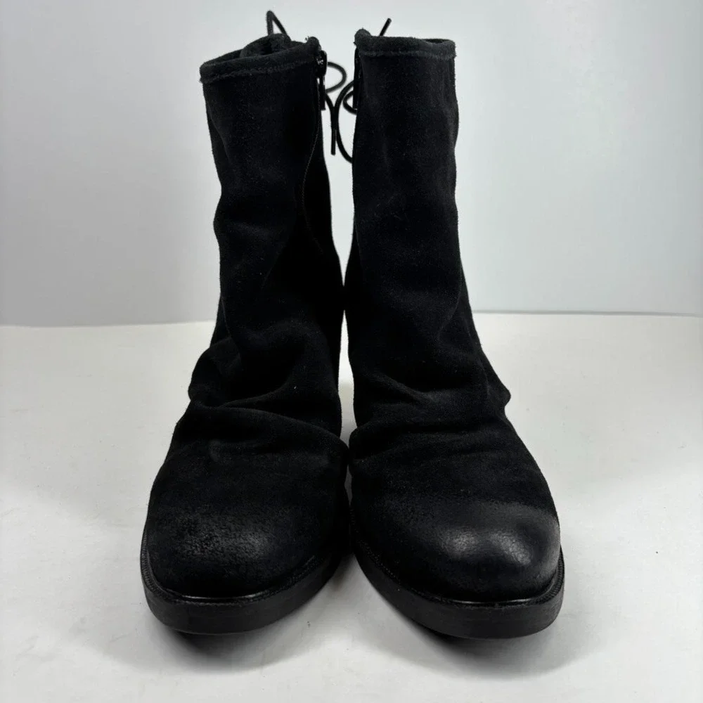 Bos. & Co. Barlow Women's US 6-6.5/37 Black Suede Leather Zip Waterproof Booties